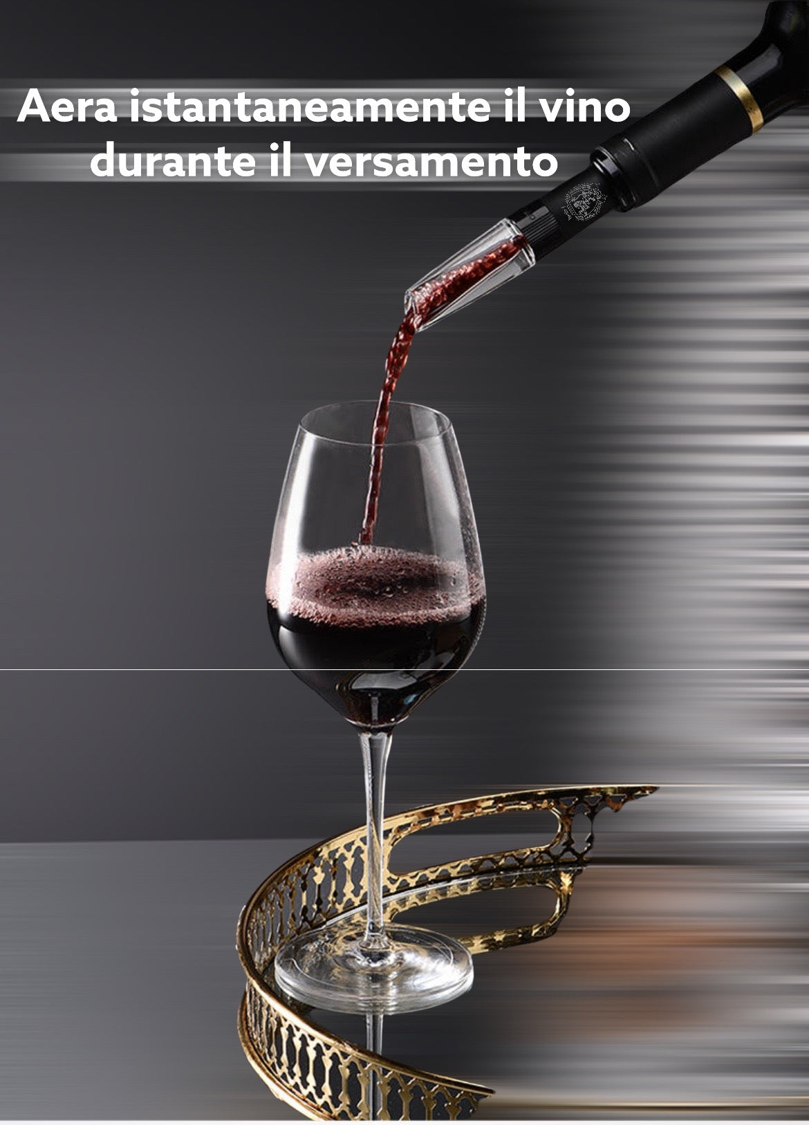 Aeratore e vesatore per vino De Luca – De Luca